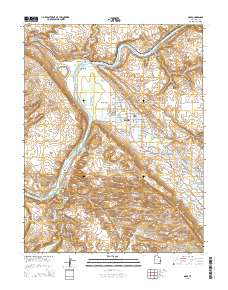 Moab 2014 topographic map thumbnail