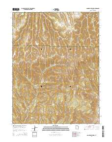 San Arroyo Ridge 2014 topographic map thumbnail