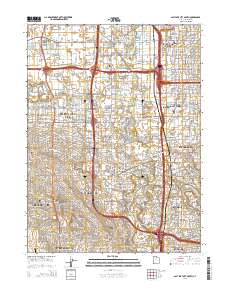 Salt Lake City South 2014 topographic map thumbnail