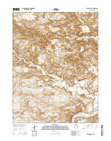 Uteland Butte 2014 topographic map thumbnail