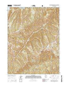 Strawberry Reservoir SE 2014 topographic map thumbnail