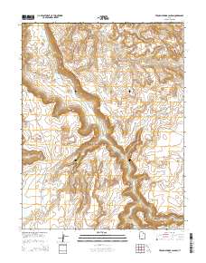 Trough Springs Canyon 2014 topographic map thumbnail