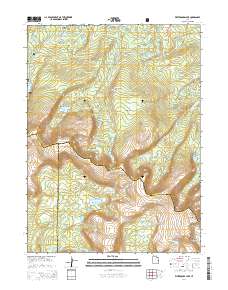 Whiterocks Lake 2014 topographic map thumbnail