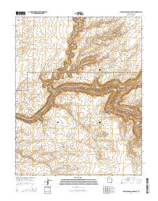 Slickhorn Canyon West 2014 topographic map thumbnail