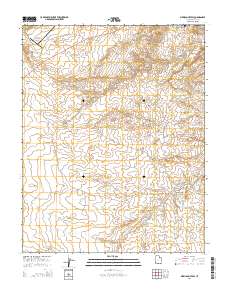 Mexican Hat SW 2014 topographic map thumbnail