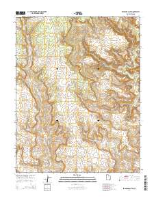 Bradford Canyon 2014 topographic map thumbnail