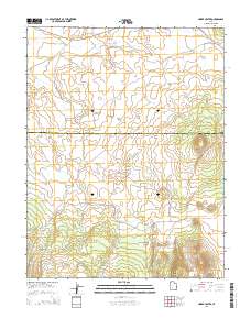 Cinder Crater 2014 topographic map thumbnail