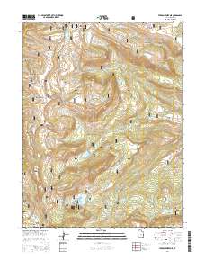 Ferron Reservoir 2014 topographic map thumbnail