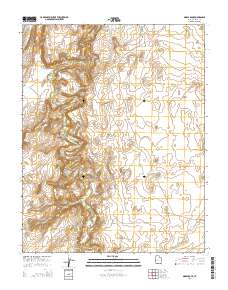 Moses Rock 2014 topographic map thumbnail