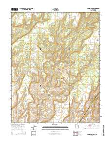 Papoose Canyon 2014 topographic map thumbnail