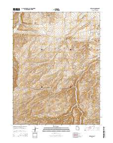 Myton SW 2014 topographic map thumbnail