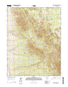 Miners Cabin Wash 2014 topographic map thumbnail