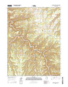 Pine Spring Canyon 2014 topographic map thumbnail