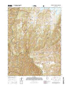 Strawberry Reservoir SW 2014 topographic map thumbnail