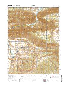 Split Mountain 2014 topographic map thumbnail