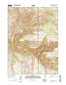 Willow Creek Butte 2014 topographic map thumbnail