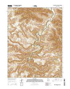 Three Fords Canyon 2014 topographic map thumbnail