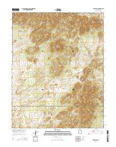 The Tetons 2014 topographic map thumbnail