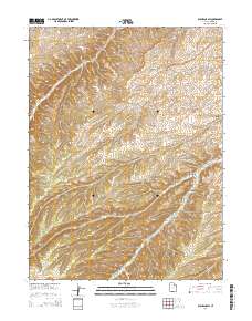 Duchesne SW 2014 topographic map thumbnail