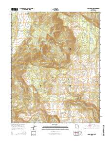 Cedar Mountain 2014 topographic map thumbnail