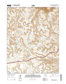 Drowned Hole Draw 2014 topographic map thumbnail