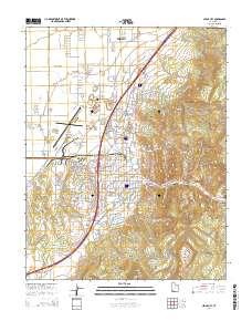 Cedar City 2014 topographic map thumbnail