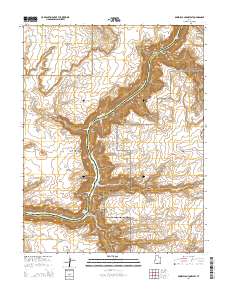 Bowdie Canyon West 2014 topographic map thumbnail