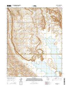 Hall Mesa 2014 topographic map thumbnail