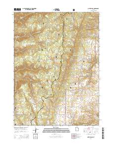 Curtis Ridge 2014 topographic map thumbnail