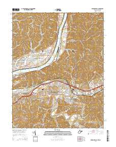 Barboursville 2014 topographic map thumbnail