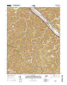 Belle 2014 topographic map thumbnail