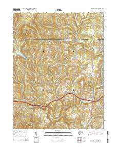 Bruceton Mills 2014 topographic map thumbnail