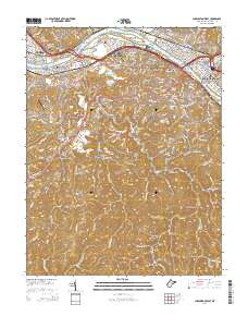 Charleston West 2014 topographic map thumbnail