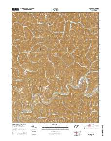 Gassaway 2014 topographic map thumbnail