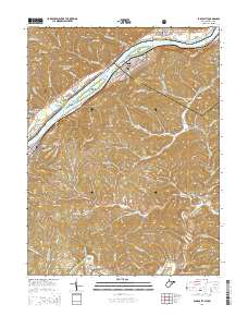 Paden City 2014 topographic map thumbnail