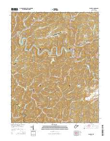 Pineville 2014 topographic map thumbnail