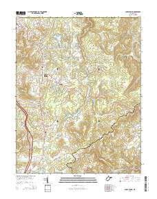 Shady Spring 2014 topographic map thumbnail