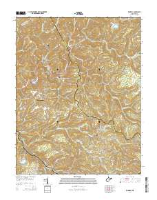 Rhodell 2014 topographic map thumbnail