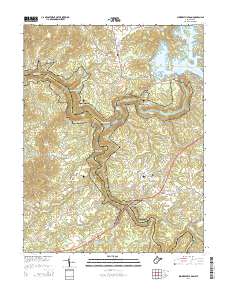 Summersville Dam 2014 topographic map thumbnail