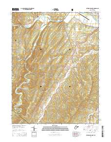 Petersburg West 2014 topographic map thumbnail