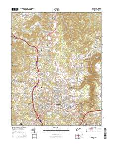 Beckley 2014 topographic map thumbnail