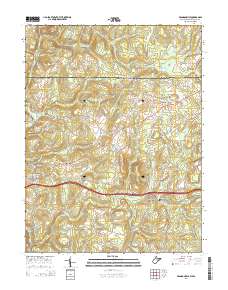 Brandonville 2014 topographic map thumbnail