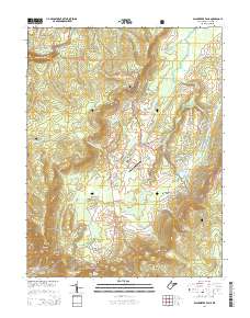 Blackwater Falls 2014 topographic map thumbnail