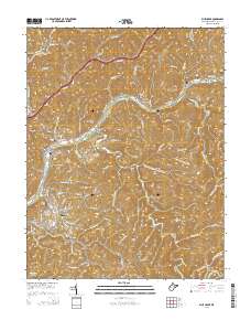 Blue Creek 2014 topographic map thumbnail