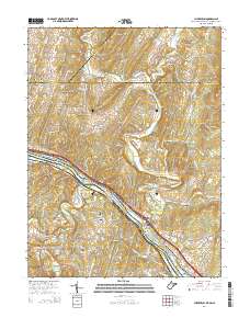 Cherry Run 2014 topographic map thumbnail