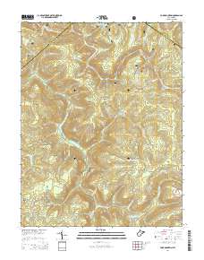 Fork Mountain 2014 topographic map thumbnail