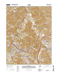 Clarksburg 2014 topographic map thumbnail