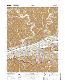 Huntington 2014 topographic map thumbnail