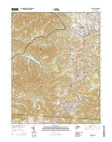 Oak Hill 2014 topographic map thumbnail