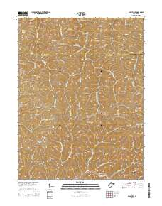 Wileyville 2014 topographic map thumbnail